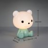 Nowoczesna lampa stołowa nocna LED dziecięca zielona dekoracyjna na komodę biurko zmiana kolorów CUTIE R57991115 Rl